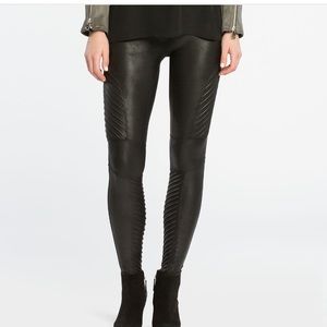 Spanx Faux Moto leather leggings